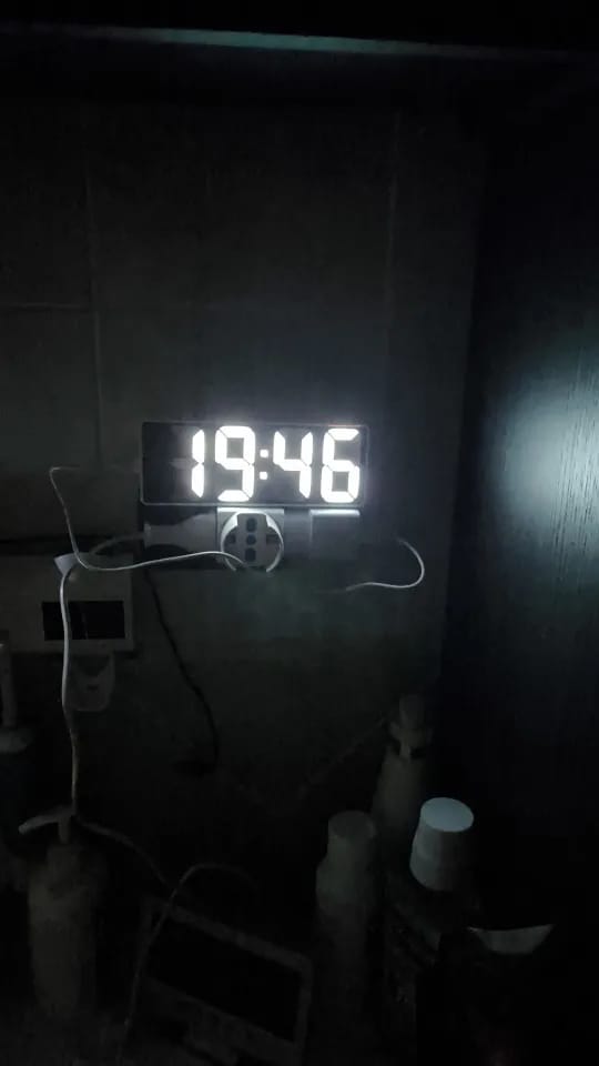 Customer photo review of 16" LED Digital Wall Clock with Remote