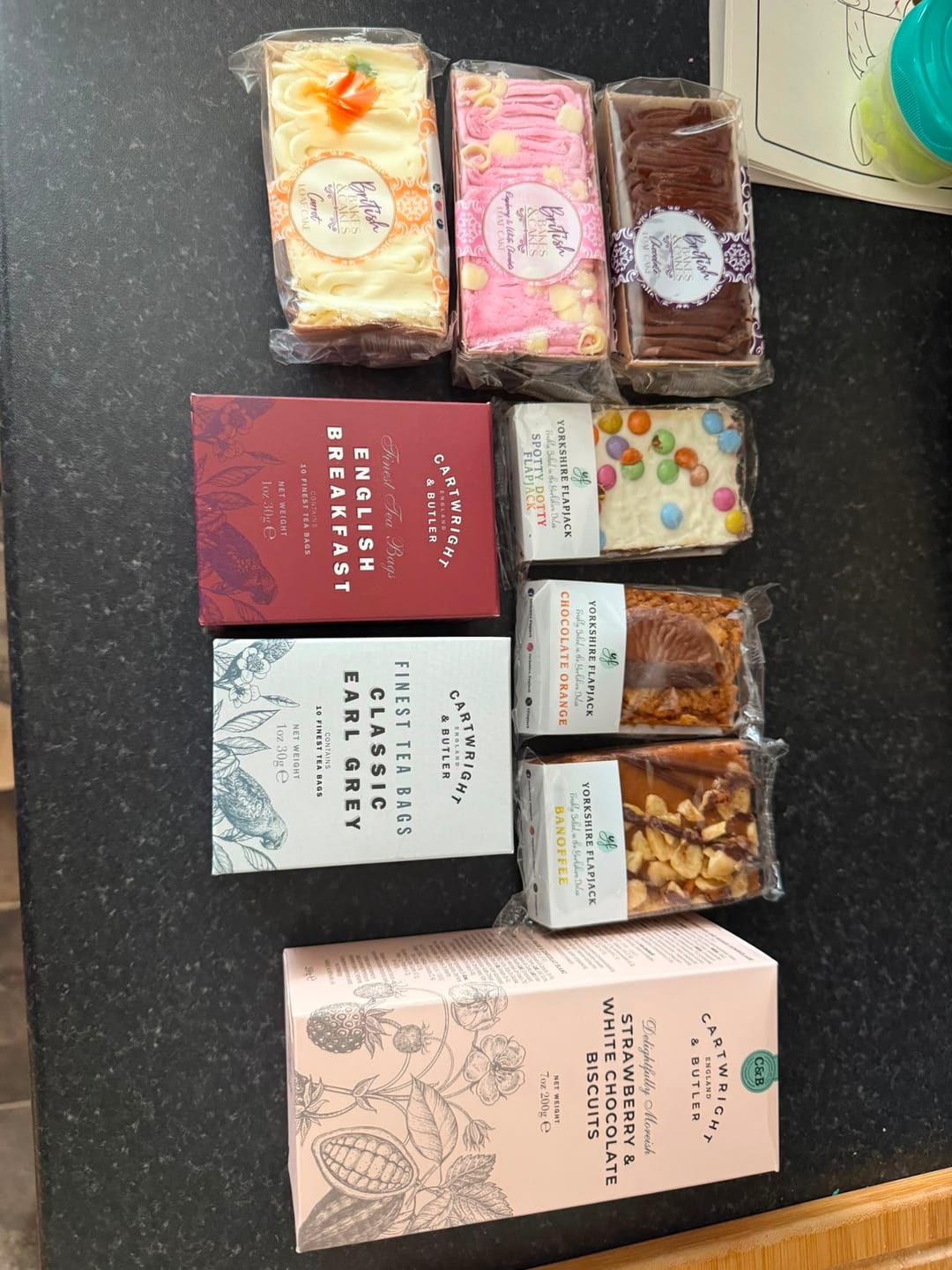 Customer photo review of Yorkshire Afternoon Tea Hamper with Flapjacks, Biscuits & Cakes
