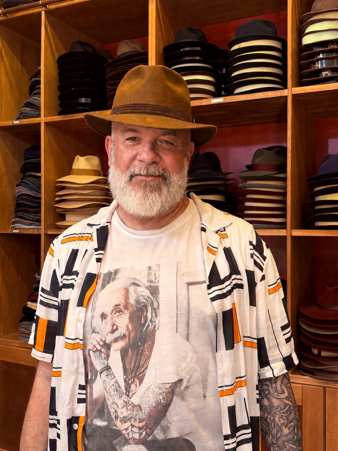 Customer photo review of The Langdale Fedora Furfelt Structured Fit