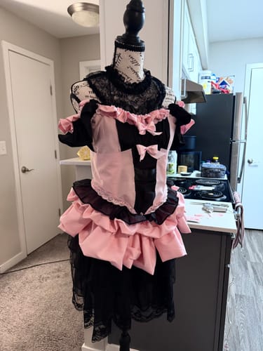 Customer photo review of Gothic Dark Elegant Dress