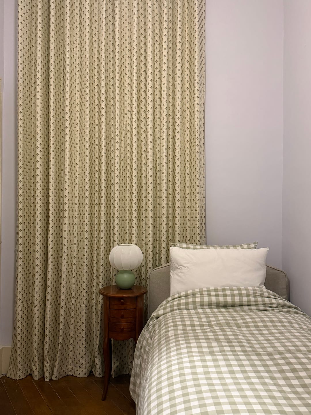 Customer photo review of Aurelia Ditsy Floral Jacquard Curtains
