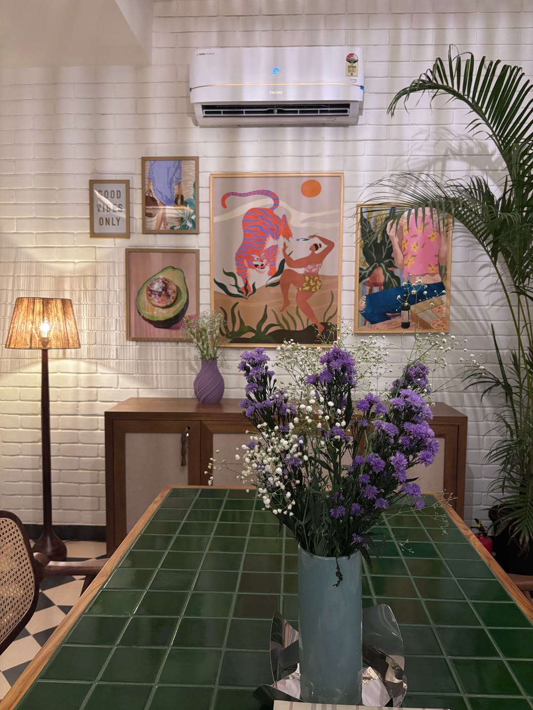 Customer photo review of I Followed My Heart & It Led Me To the Beach Boho Artwork