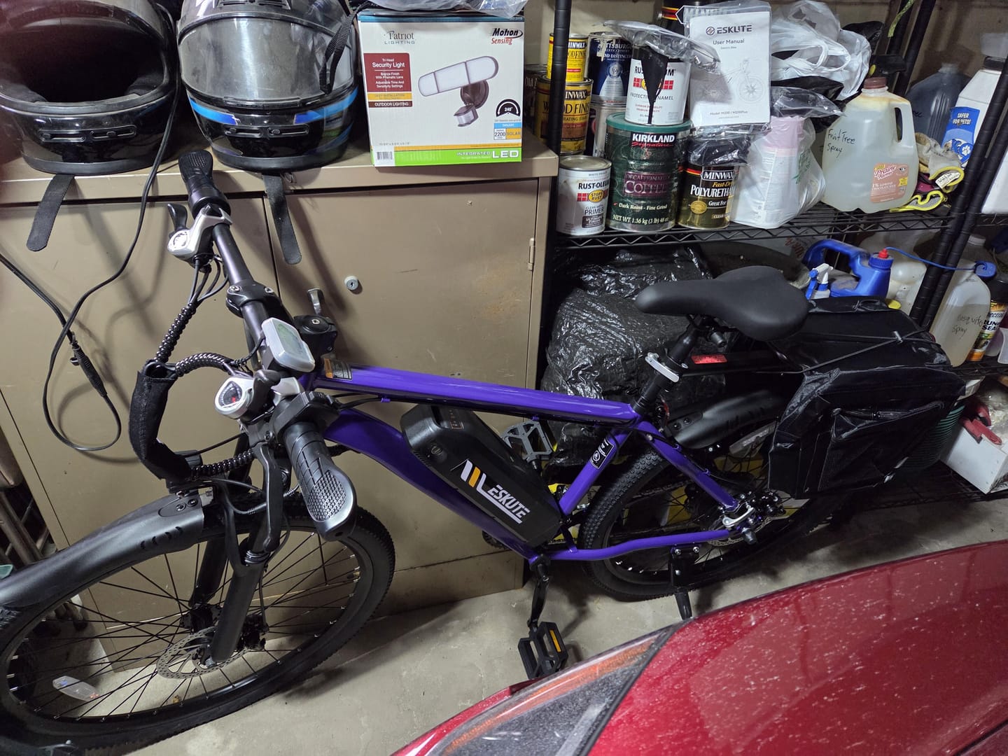 Customer photo review of Eskute® M200F 27.5" Full Suspension Electric Bike