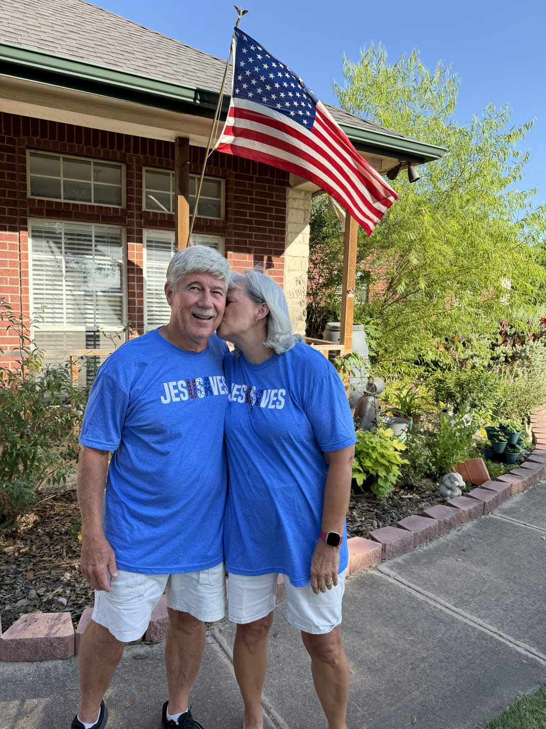 Customer photo review of Jesus Saves Tee