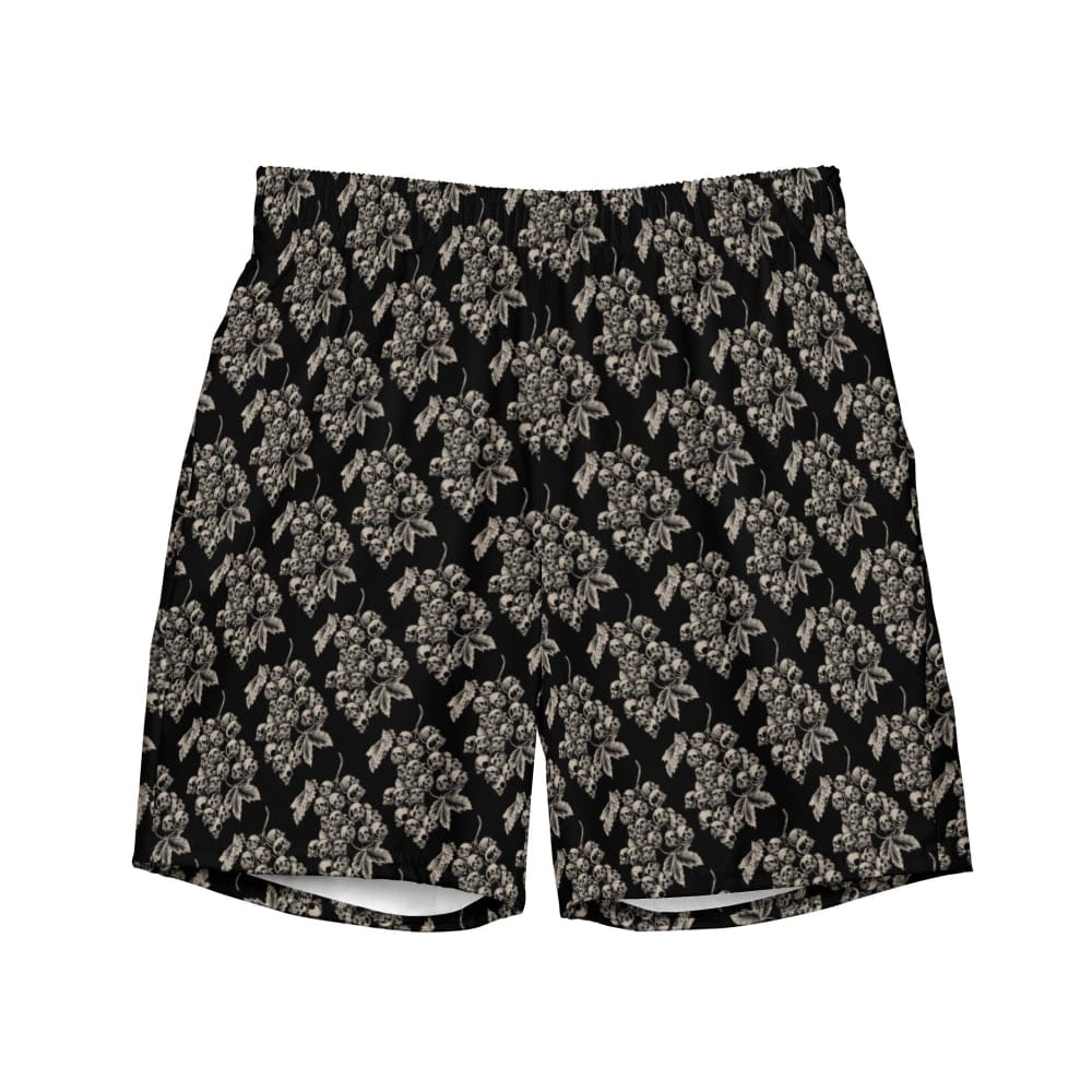 Customer photo review of "Black Harvest" Goth Swim Shorts - Goth Swim Trunks & Gothic Swimwear