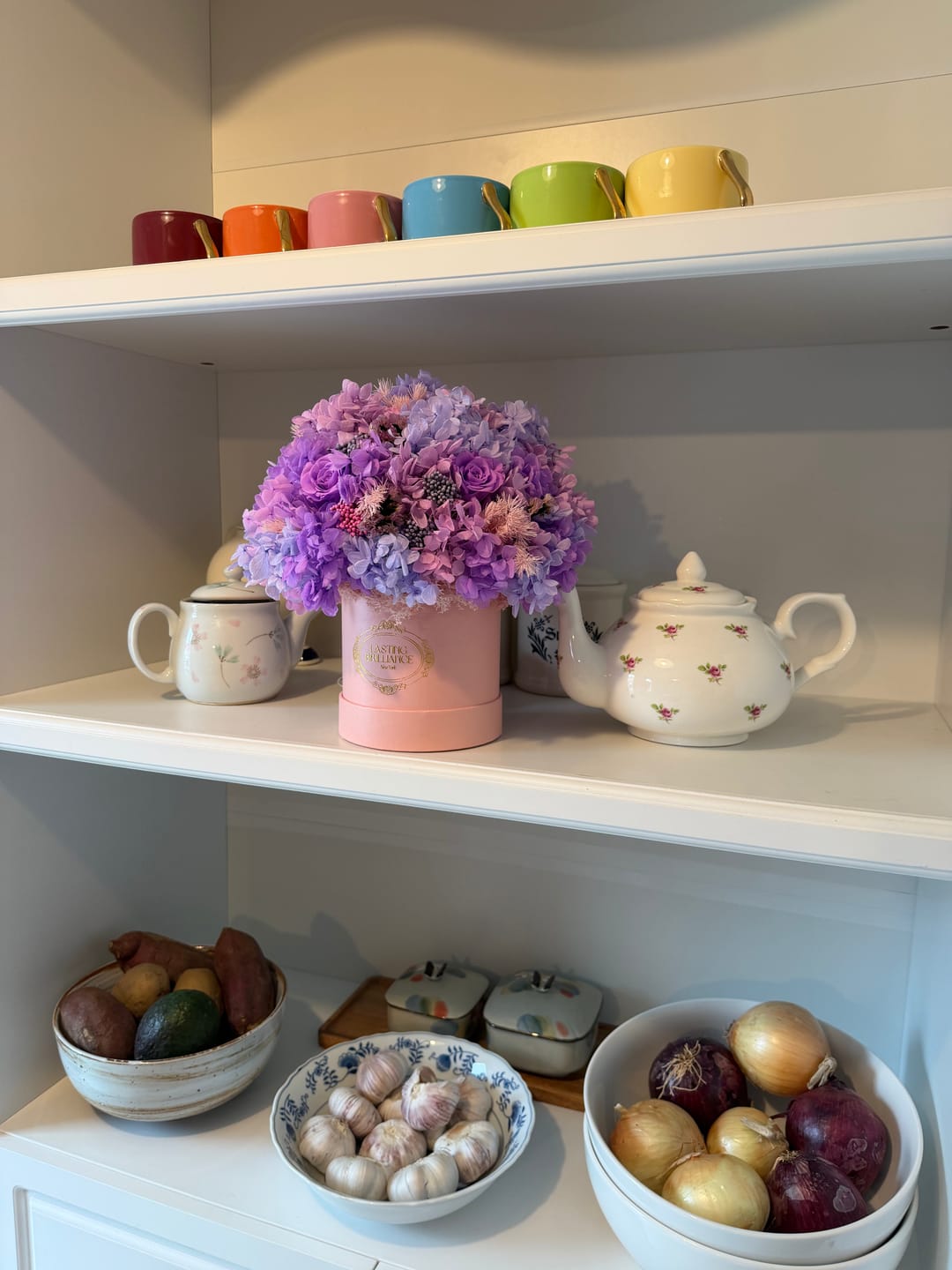 Customer photo review of Lilac Blush Bouquet in Pink Box