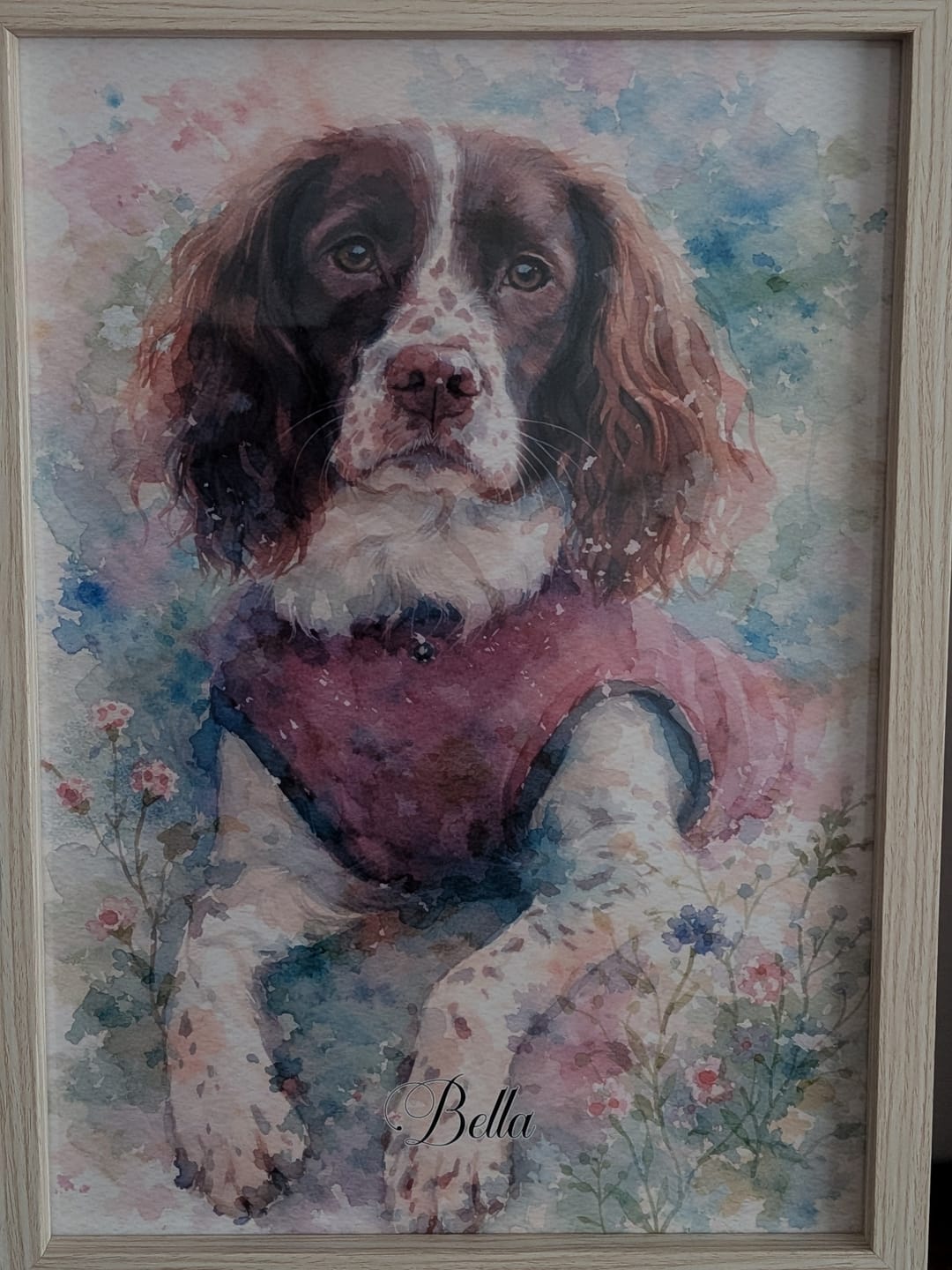 Customer photo review of Watercolour -  Personalised Poster