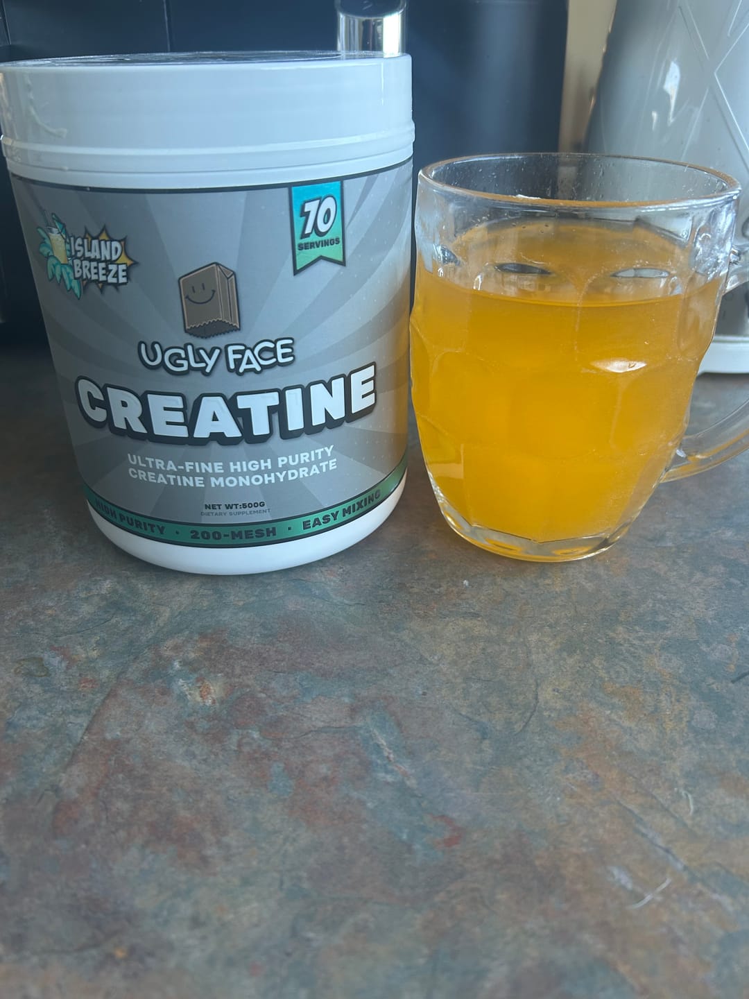Customer photo review of UGLYFACE® CREATINE MONOHYDRATE