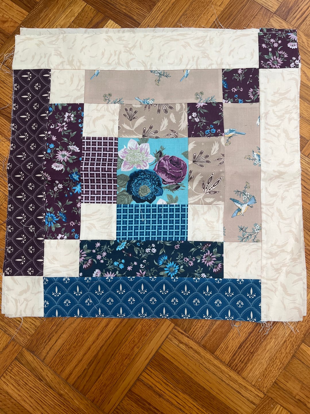 Customer photo review of Block Of The Month - Velvet Cascade (108.5" x 108.5")