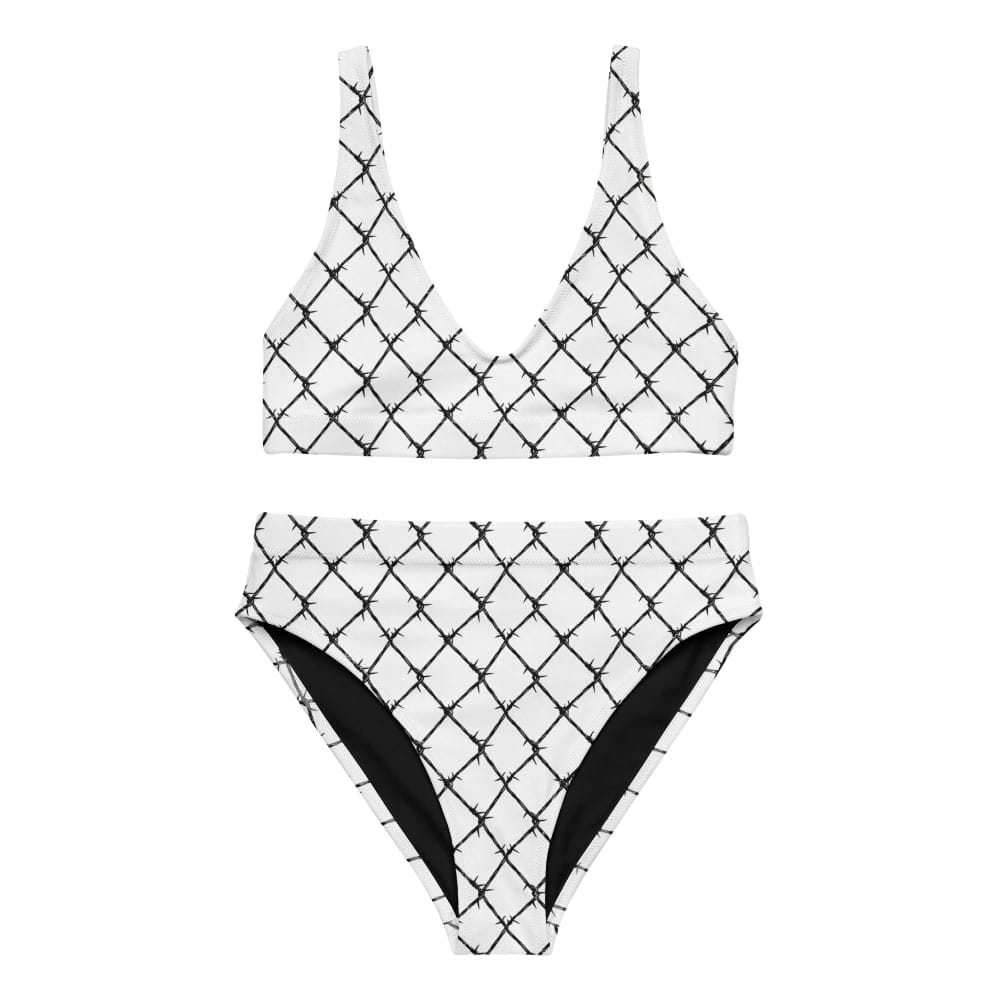 Customer photo review of Full-Set "Caged Daylight" High-Waisted Barbed Wire Bikini - Goth Bathing Suit - Grunge Bikini