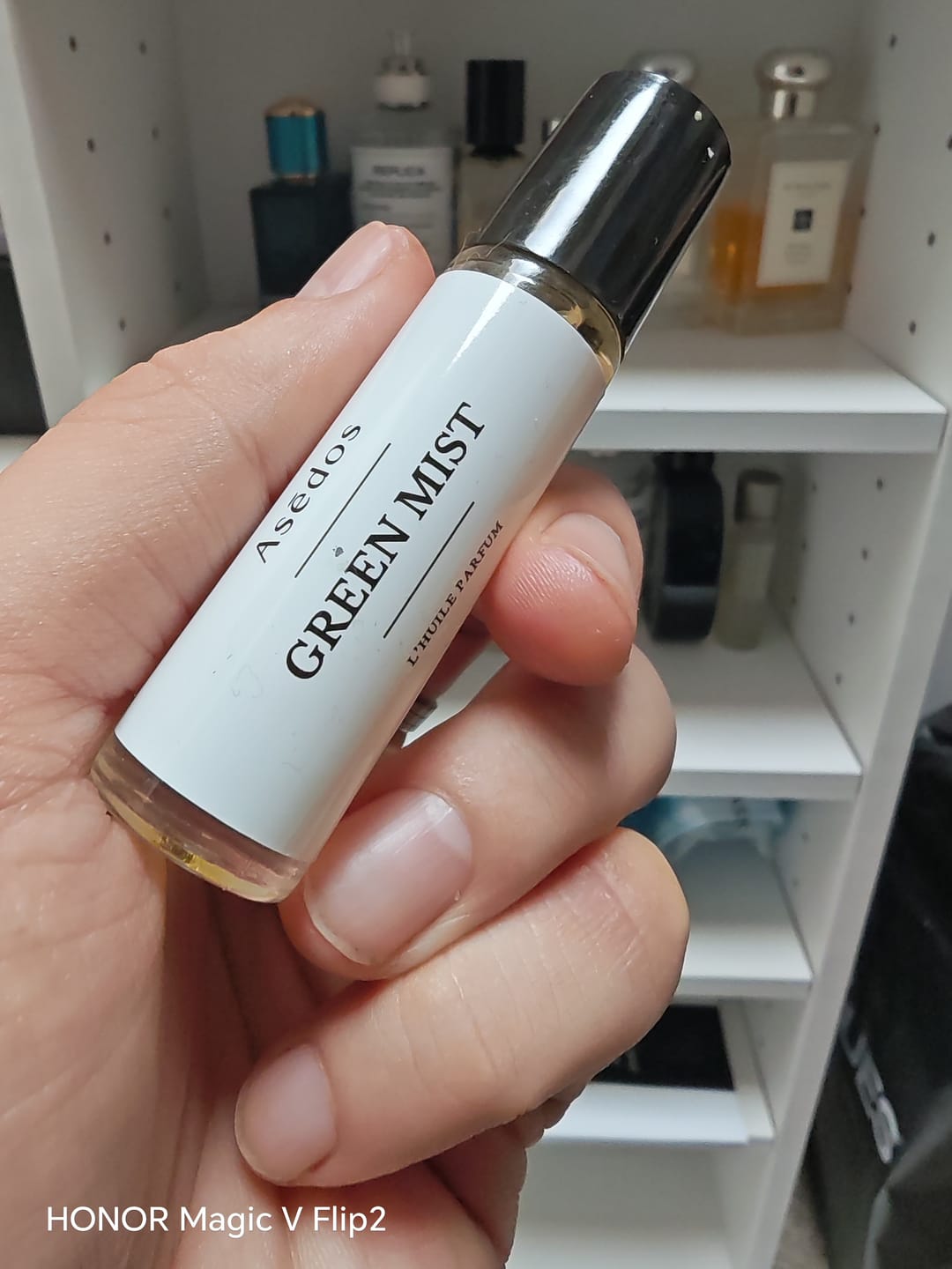 Customer photo review of GREEN MIST PERFUME OIL