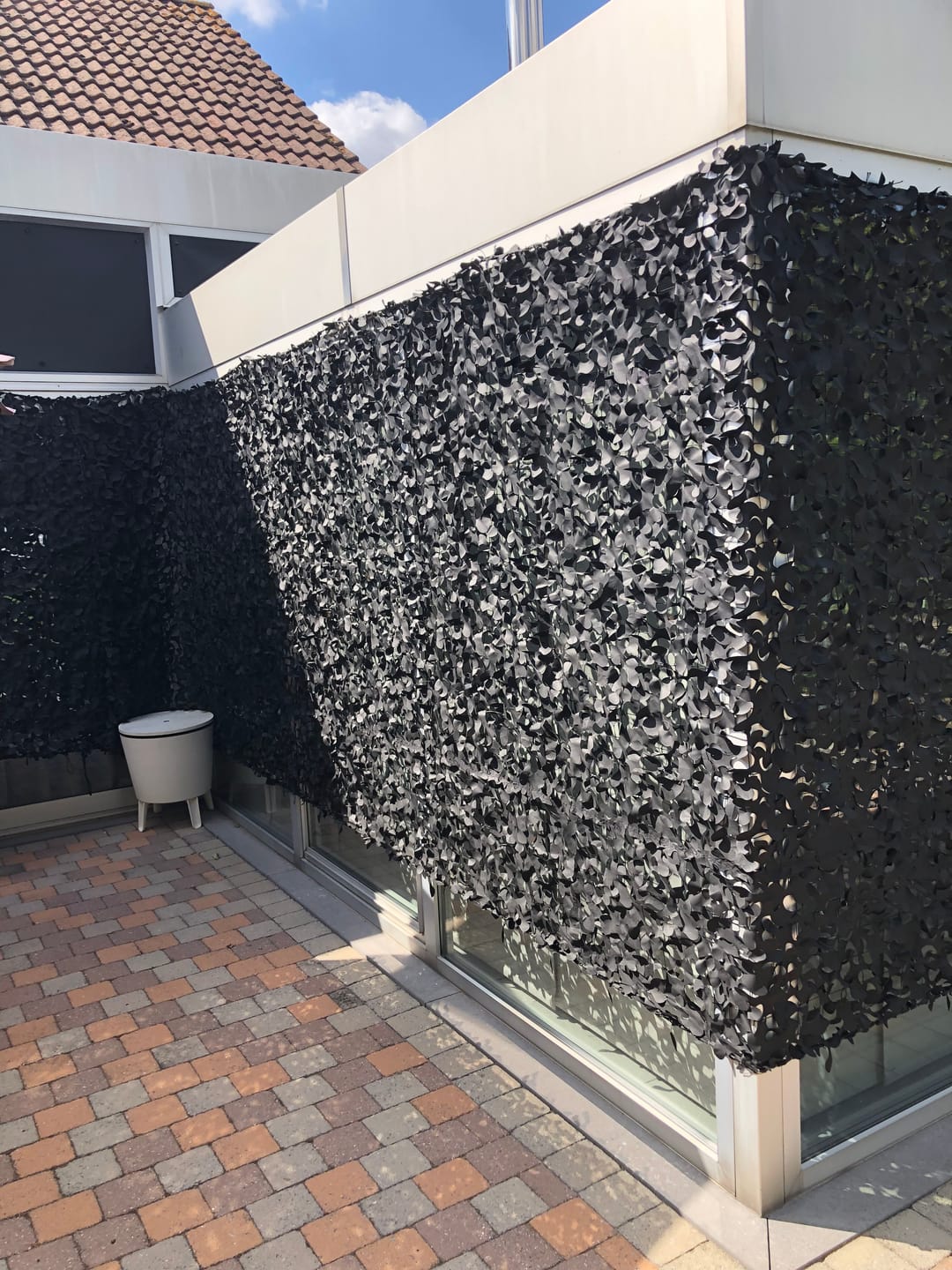 Customer photo review of Zwart camouflagenet