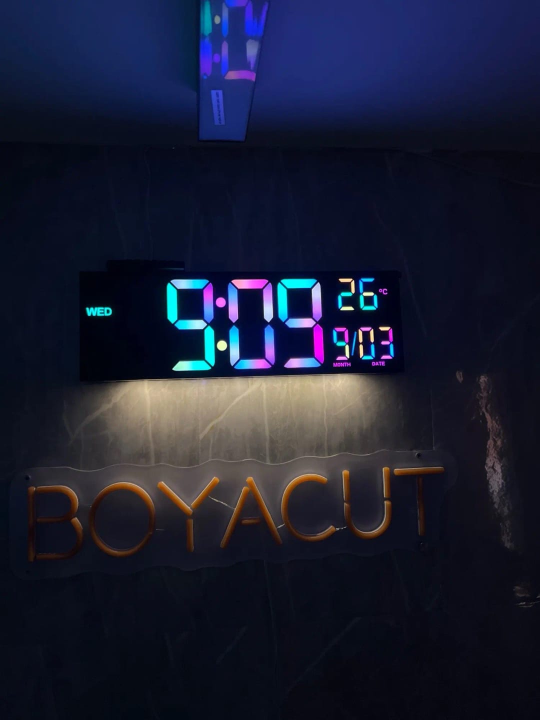 Customer photo review of 16" LED Digital Wall Clock with Remote