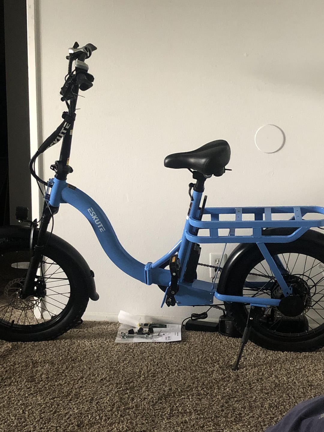 Customer photo review of Eskute® D200 Folding Electric Bike for Adults