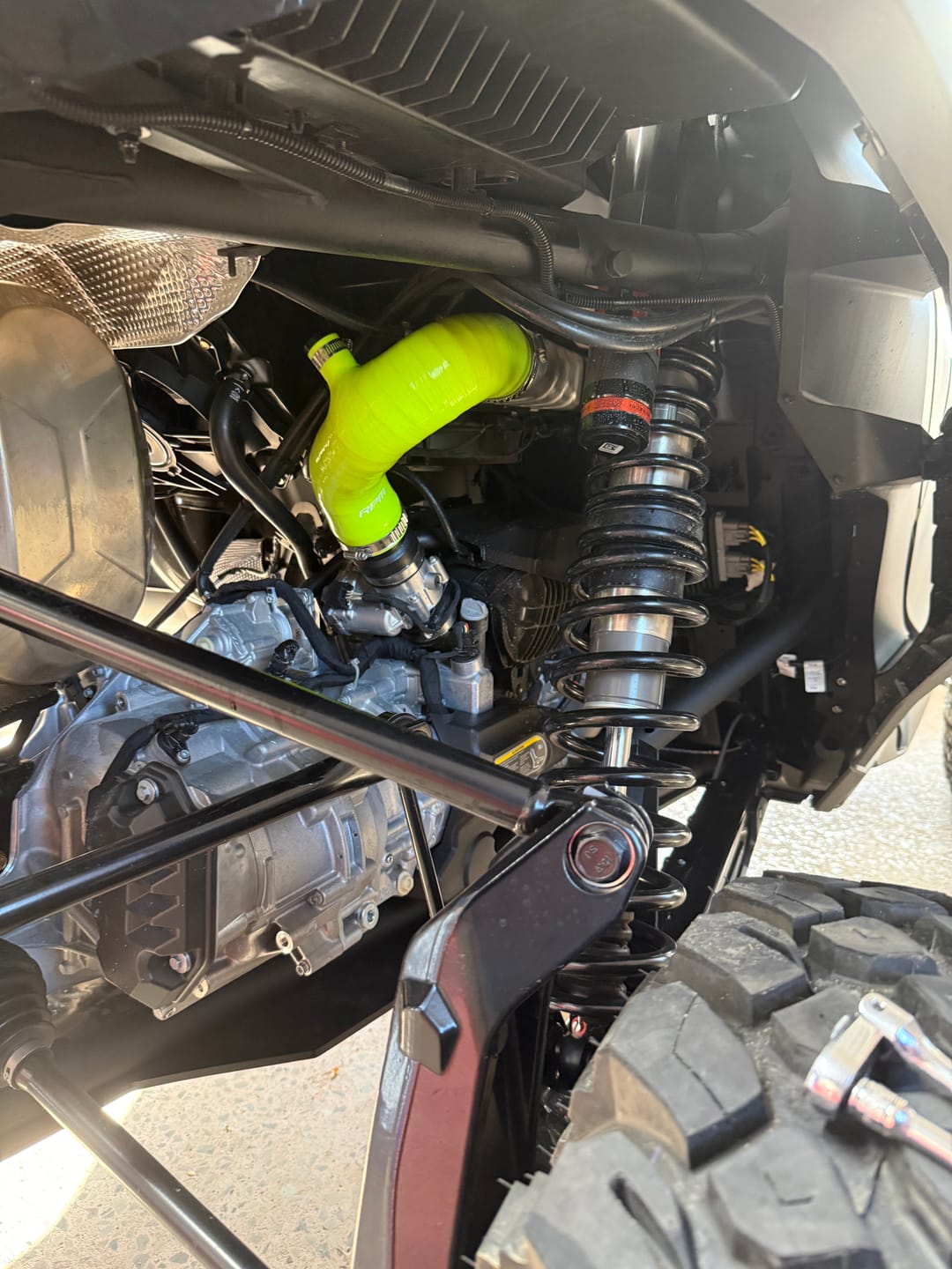 Customer photo review of RPM Can-Am Maverick R Silicone Charge Tube Kit 2024+