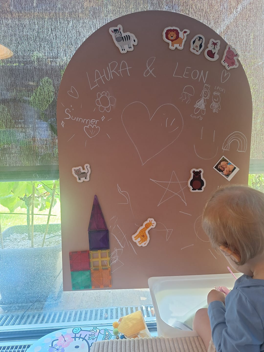 Customer photo review of Magnetic Wall Board