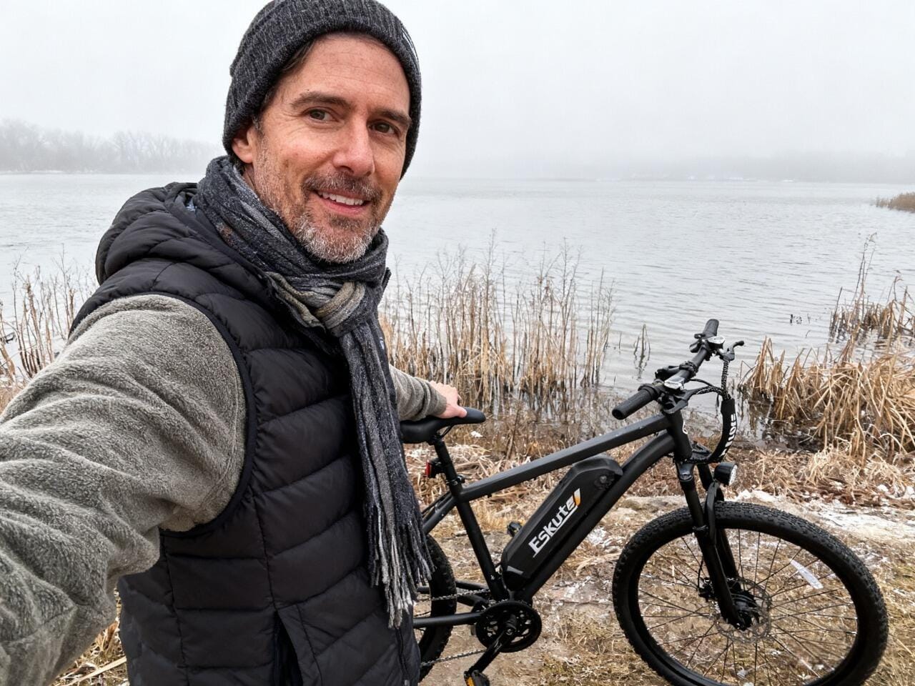 Customer photo review of Eskute® M200F 27.5" Full Suspension Electric Bike
