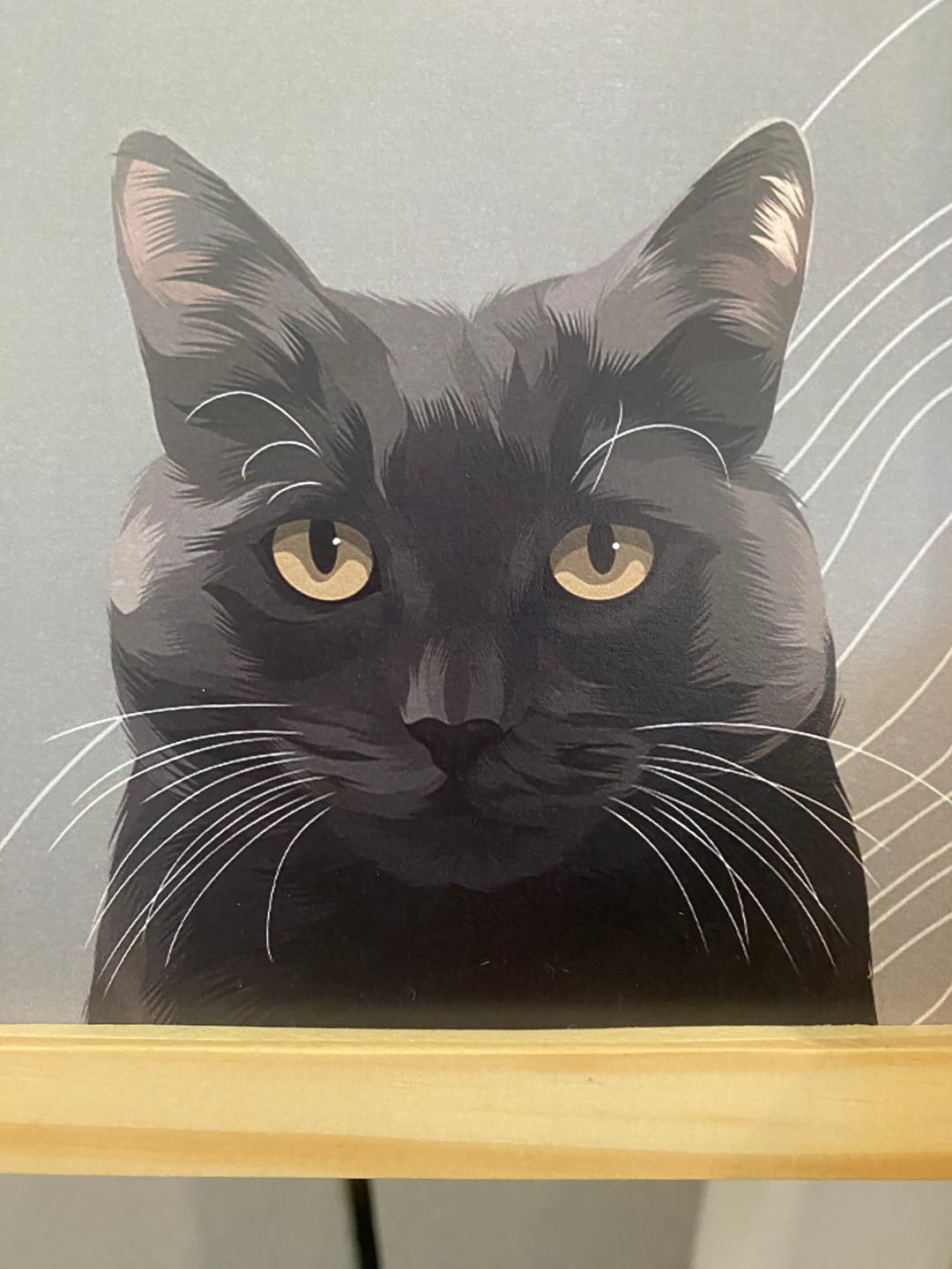 Customer photo review of Custom Desktop One Pet Portrait