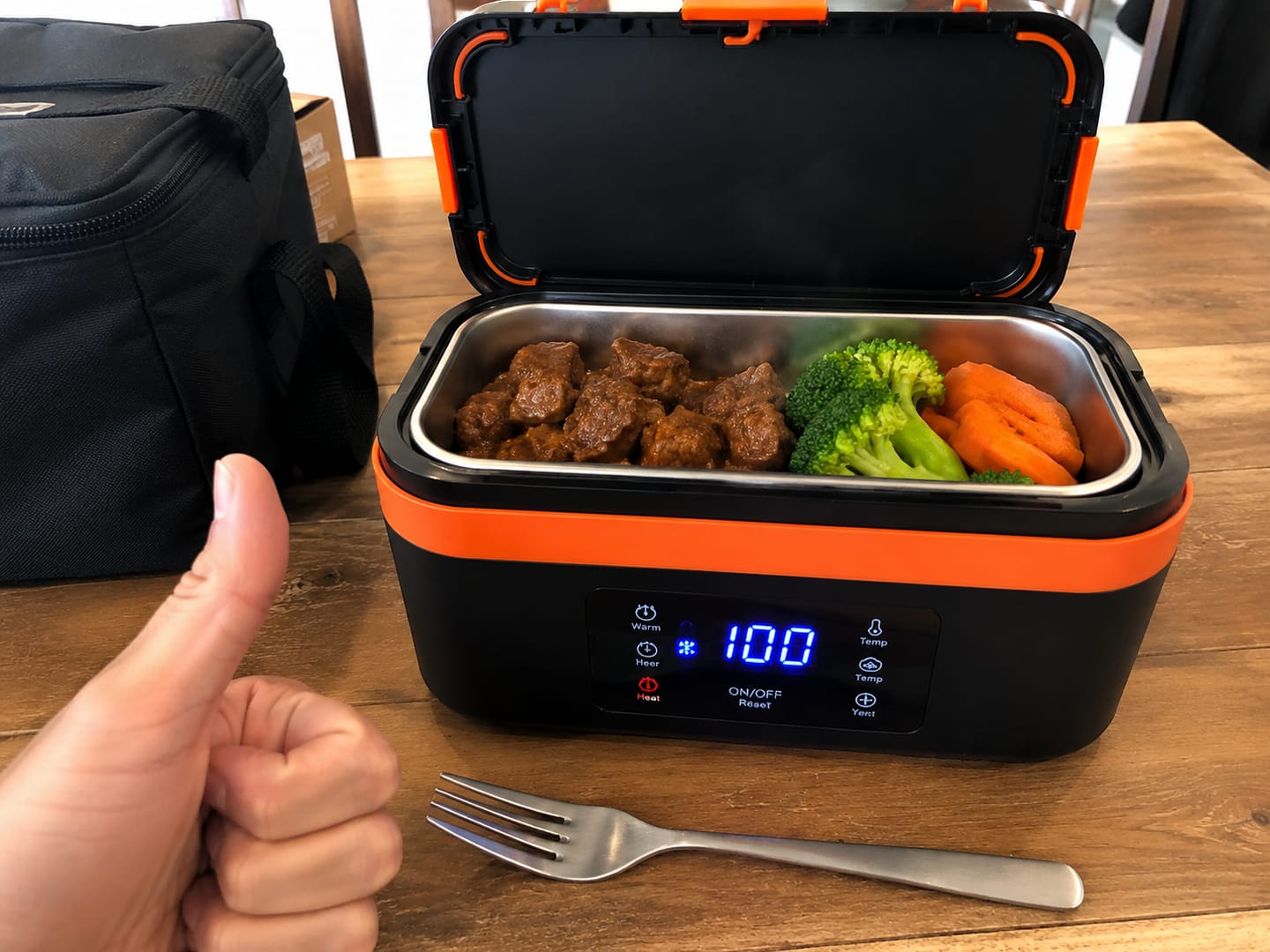 Customer photo review of SnapHeatEat™ Electric Lunch Box