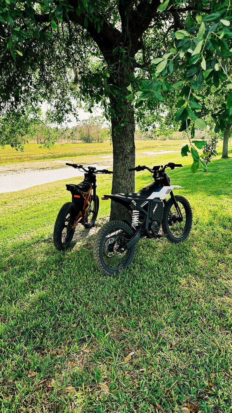 Customer photo review of Eskute® RTX 19"17" 6500W Electric Dirt Bike for Adults