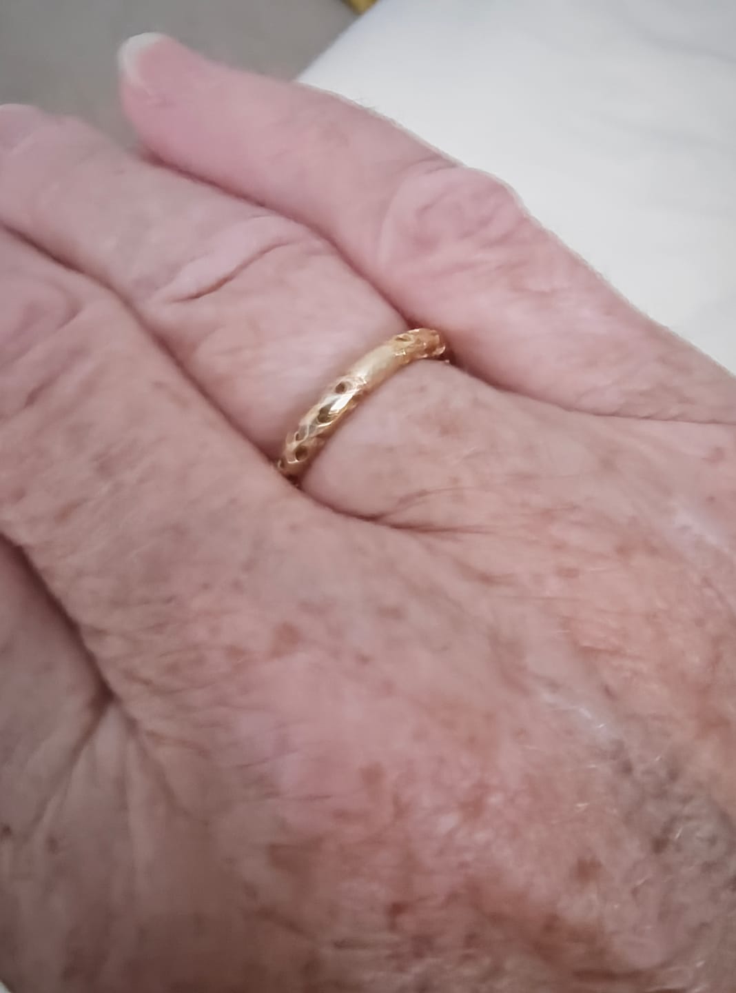 Customer photo review of Allegro Stacking Band Ring