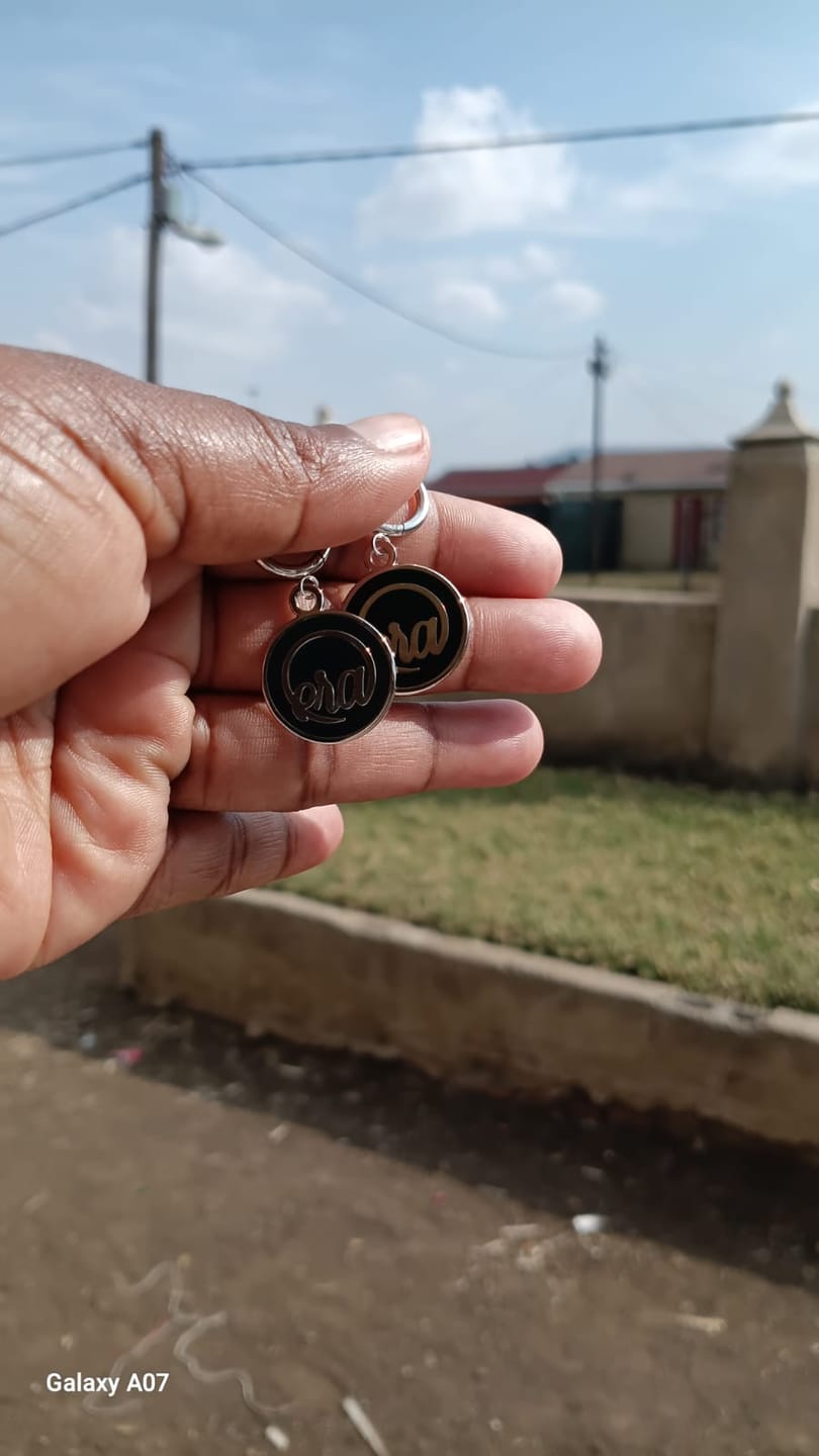 Customer photo review of Silver Diva Drop Earrings
