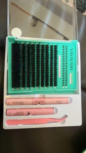 Customer photo review of BOOOM Lash Clusters