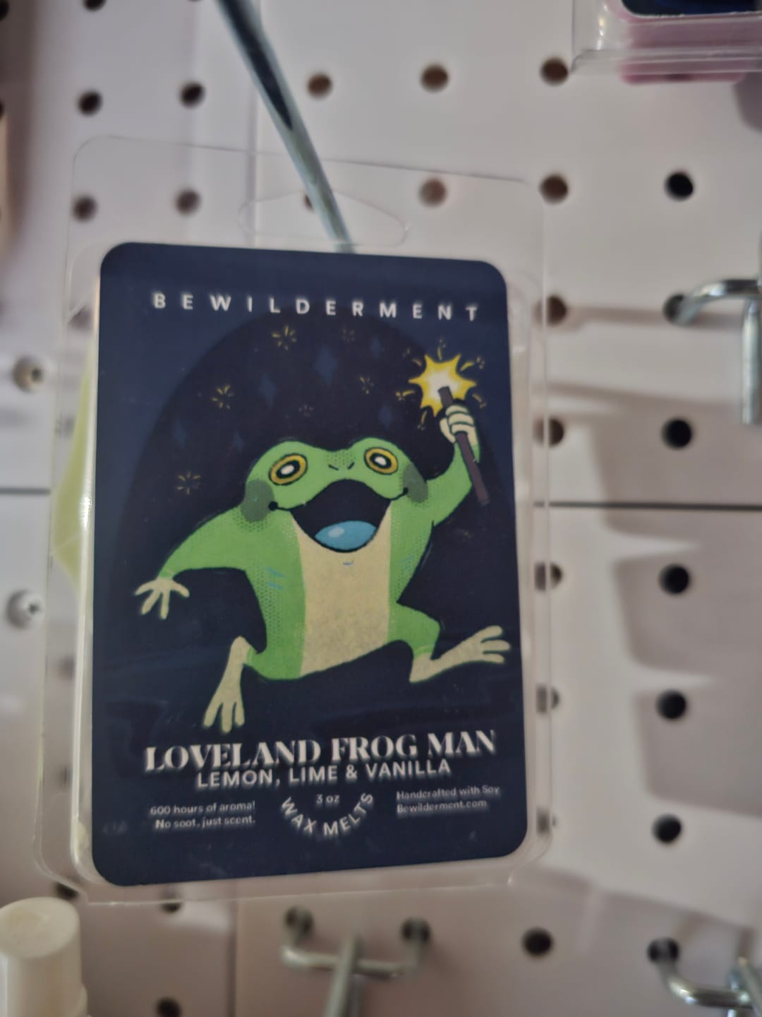 Customer photo review of Loveland Frog Man Wax Melts