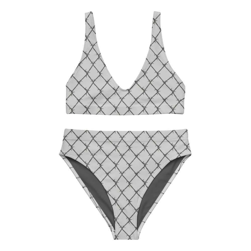 Customer photo review of Full-Set "Caged London" High-Waisted Punk Bikini Set - Goth Swimsuit Two Piece - Gothic Swimsuit Plus Size