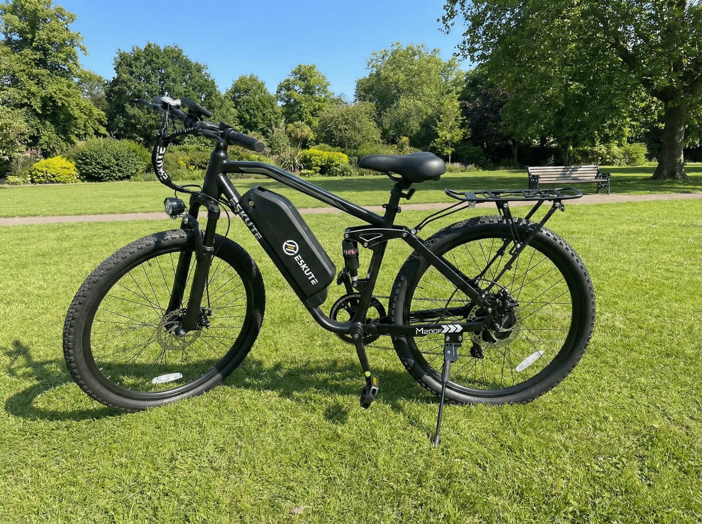 Customer photo review of Eskute® M200F 27.5" Full Suspension Electric Bike