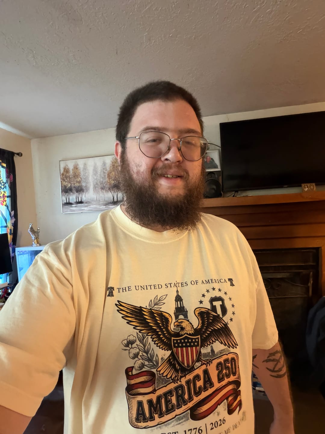 Customer photo review of American T-shirt