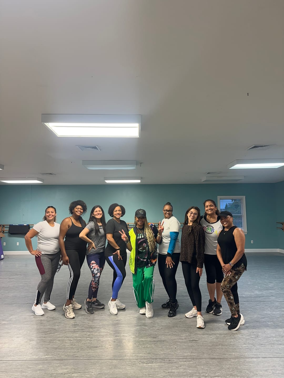 Customer photo review of Color Spree Curvy Track Pants
