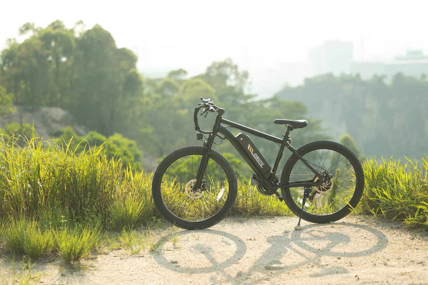 Customer photo review of Eskute® M200F 27.5" Full Suspension Electric Bike