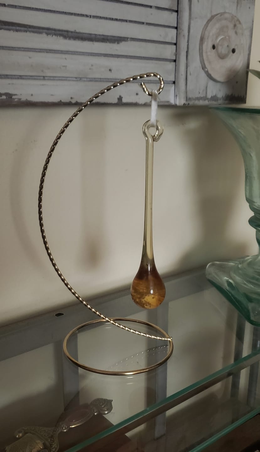 Customer photo review of Suncatcher Drop with Infused Cremation Ashes