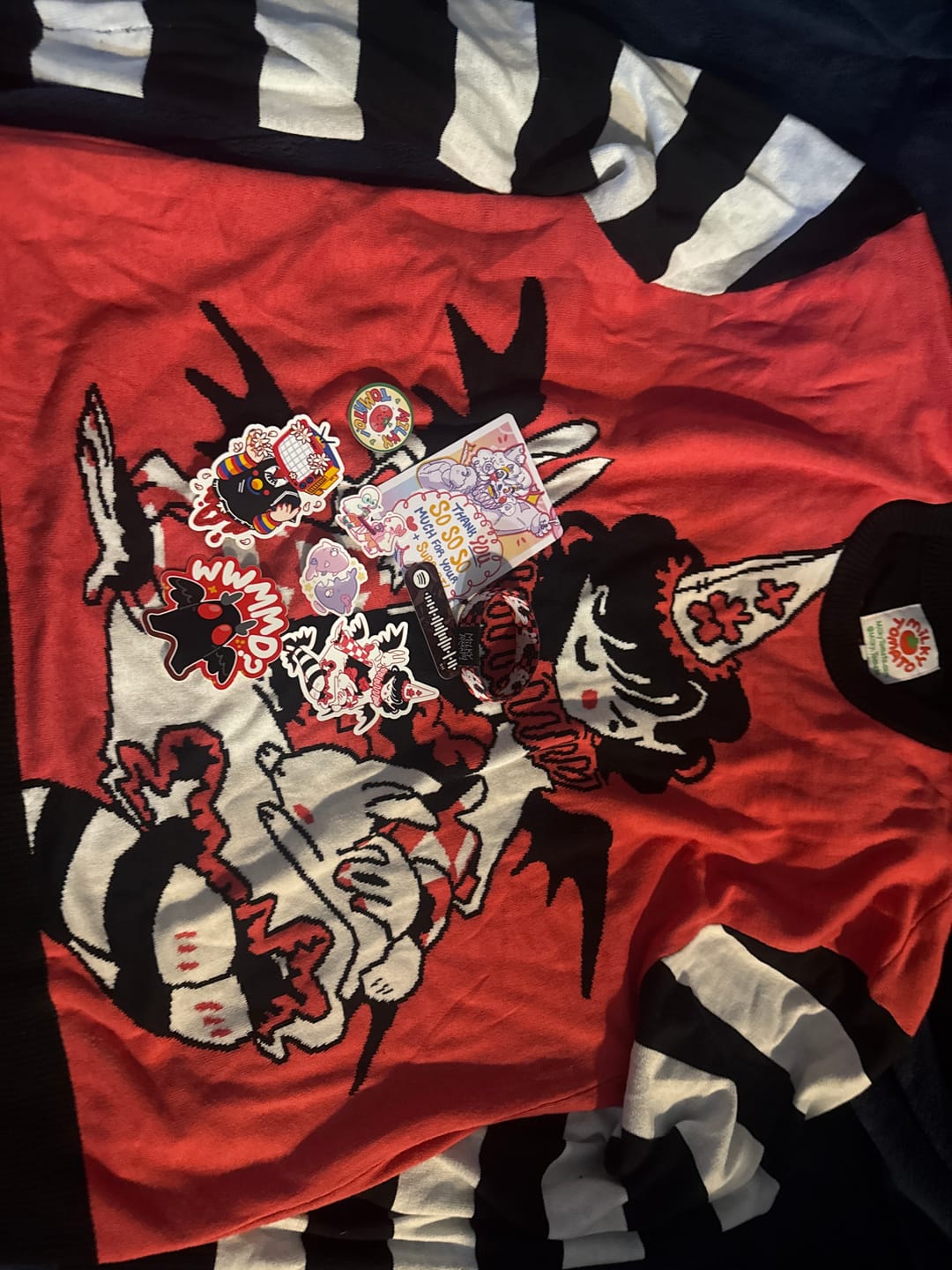 Customer photo review of Vampire Clown Sweater