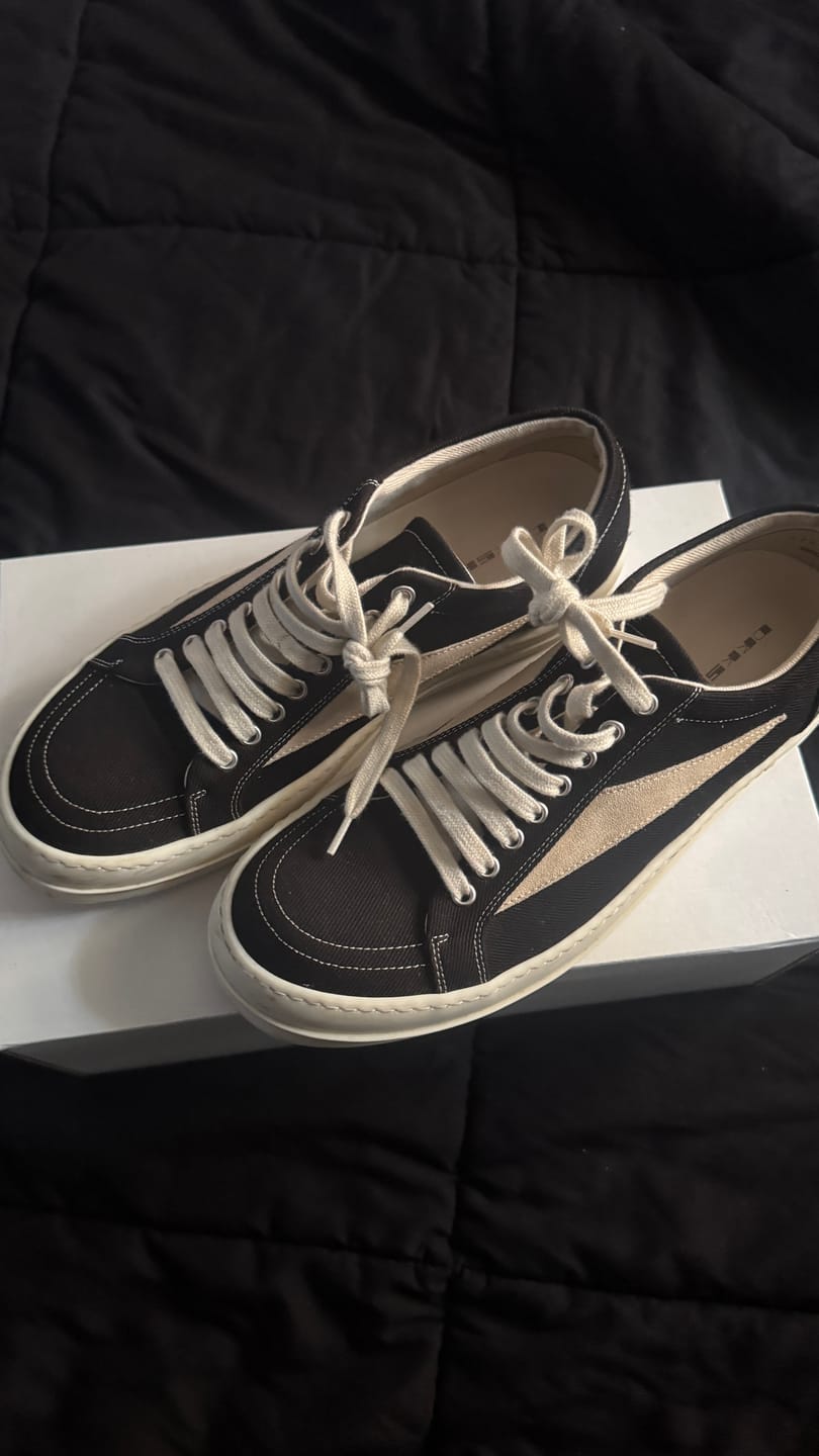 Customer photo review of Rick Owens Canvas Vintage Sneaker