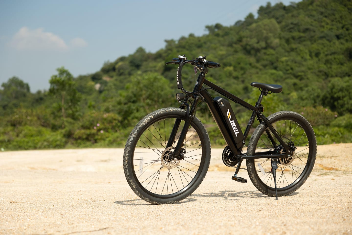 Customer photo review of Eskute® M200F 27.5" Full Suspension Electric Bike