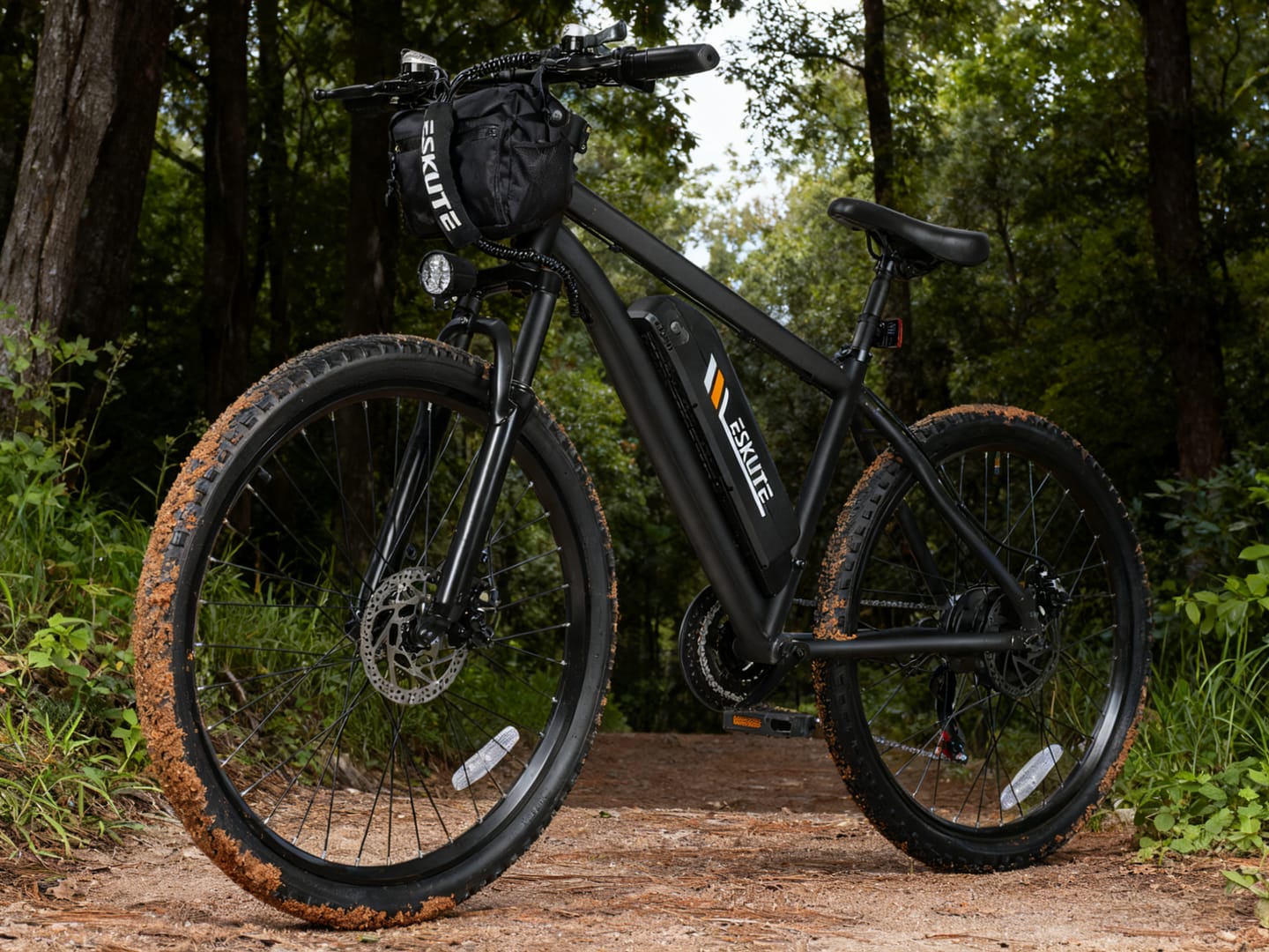 Customer photo review of Eskute® M200F 27.5" Full Suspension Electric Bike