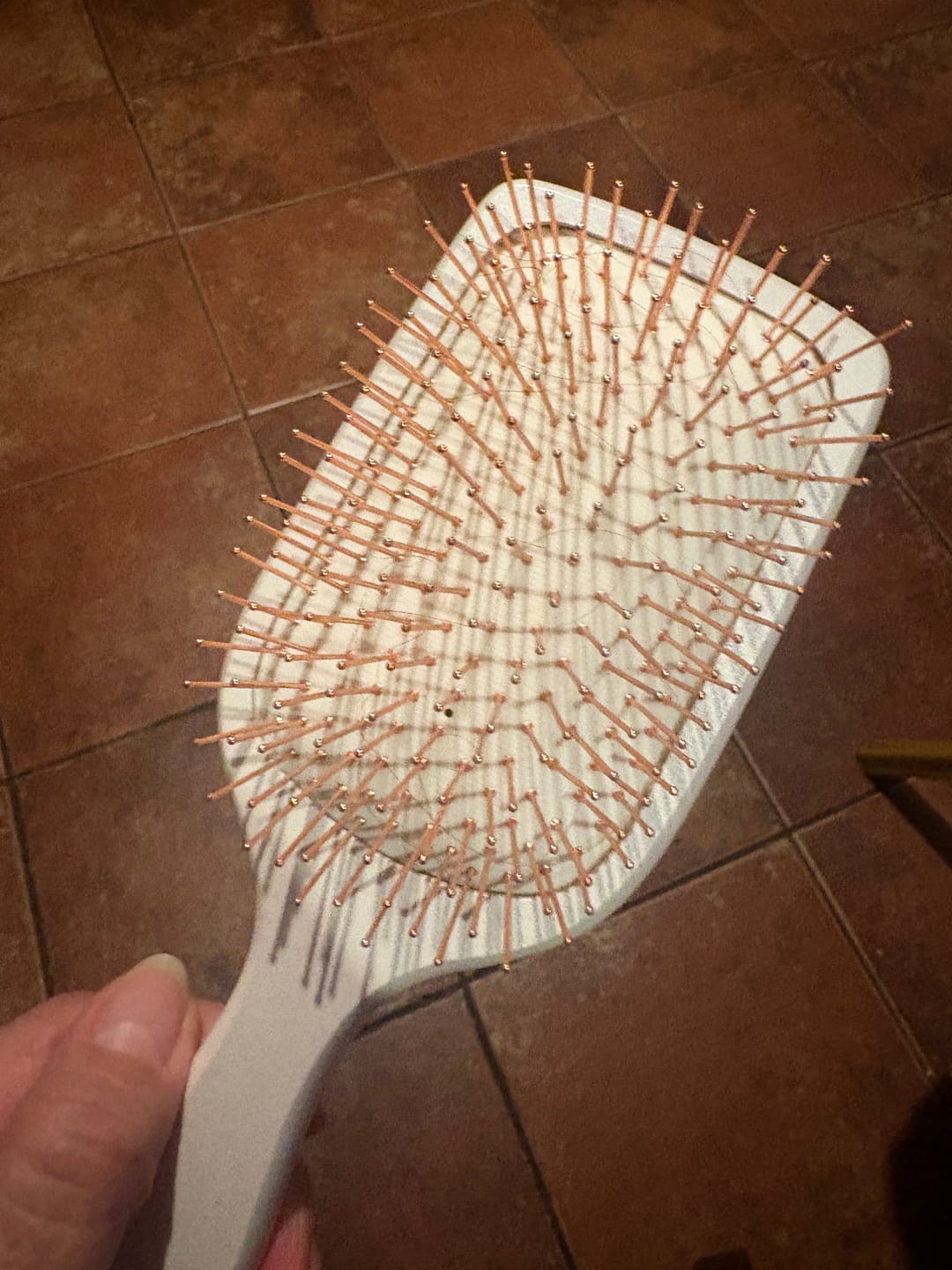 Customer photo review of Cepillo Paleta Anti Static Cobre Mimi