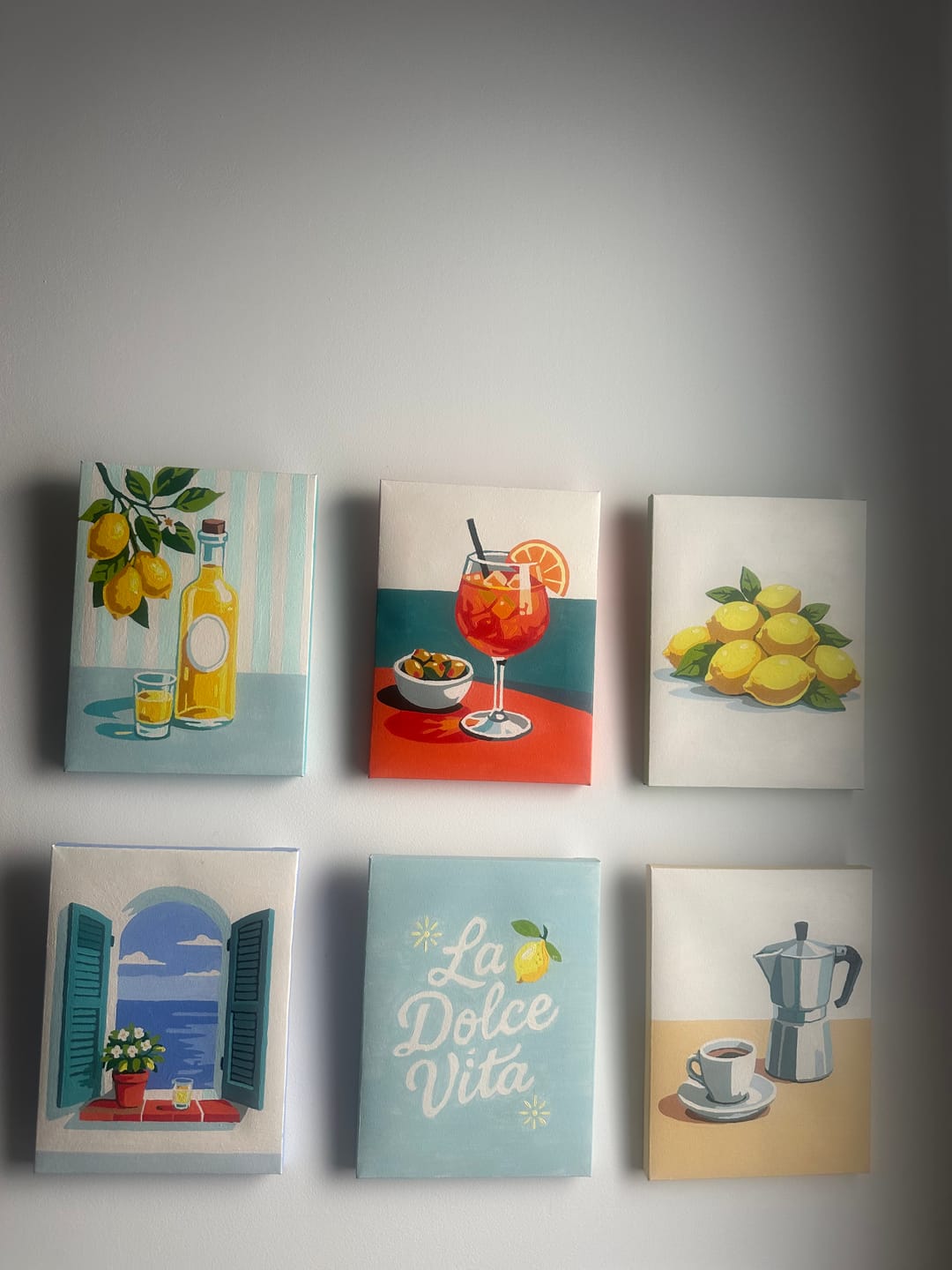 Customer photo review of 6 Mini Paintings - Dolce Vita Set