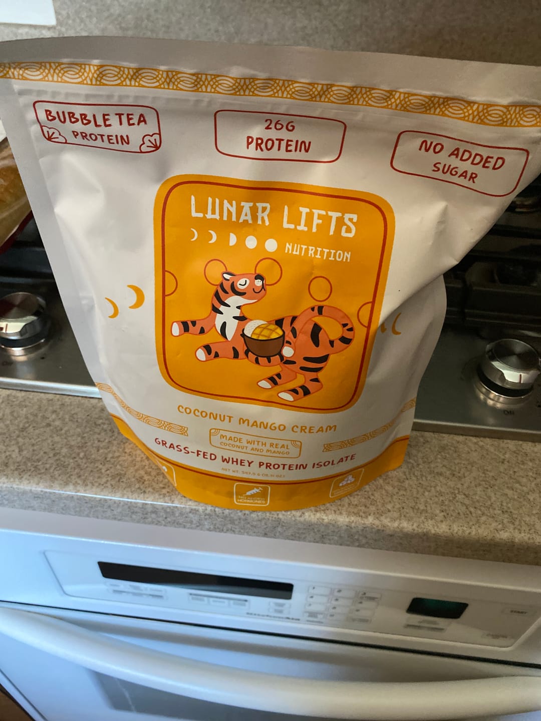 Customer photo review of Coconut Mango Cream Whey Protein