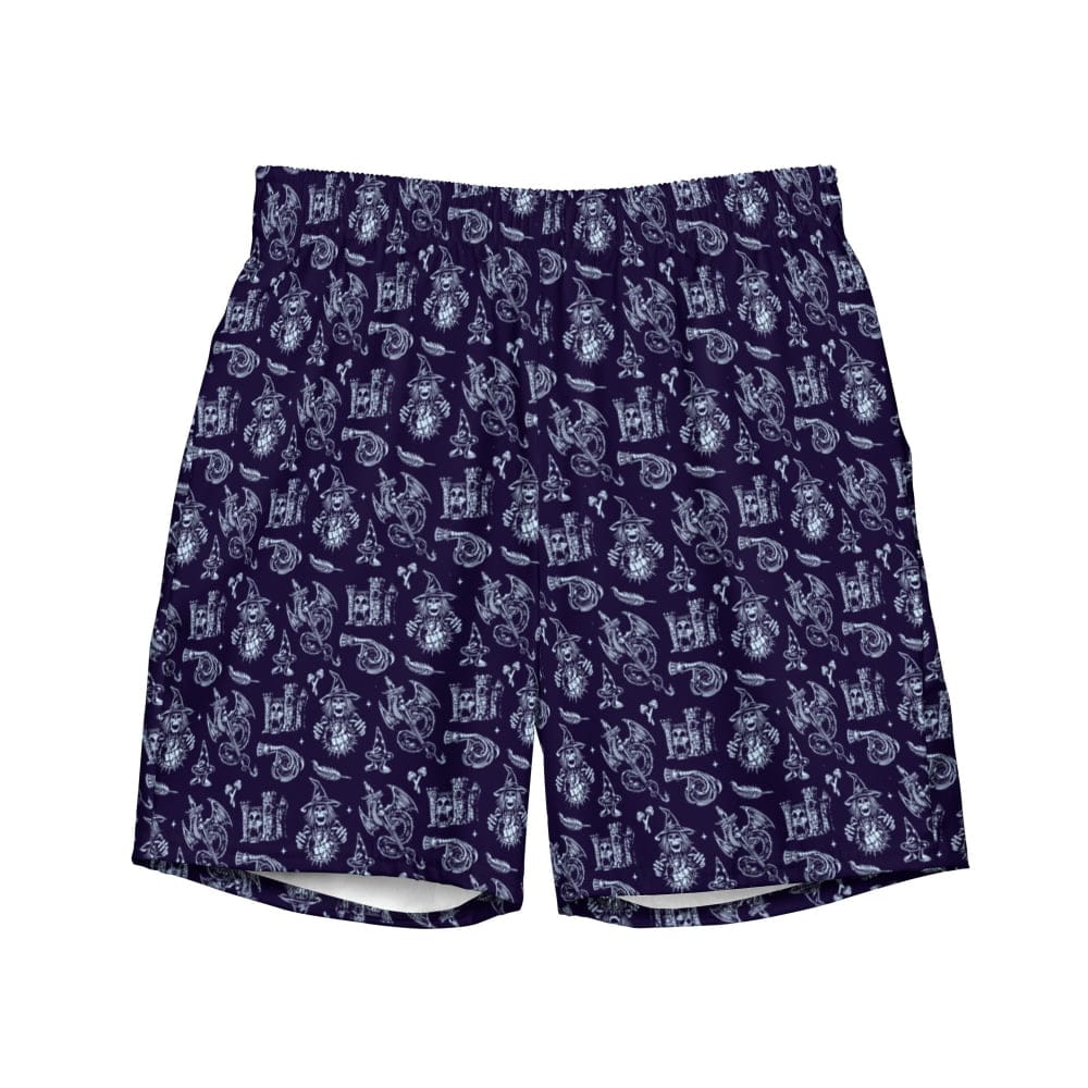 Customer photo review of "Midnight" Witch Swim Shorts - Goth Swim Trunks - Witchy Swimwear - Summer Goth Outfits Male