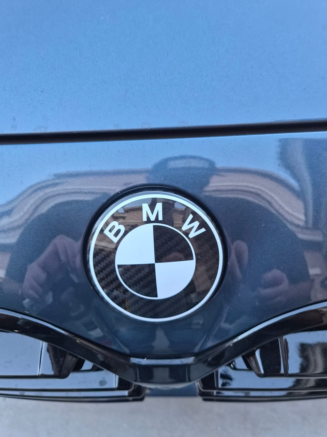 Customer photo review of BMW Roundel Emblem Covers - Full Carbon Fiber