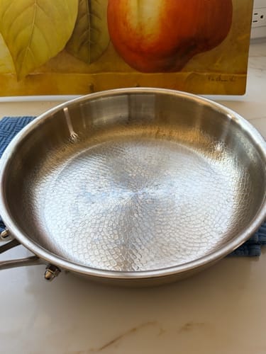 Customer photo review of Nonna's Kitchen - Hand Hammered Titanium Pan
