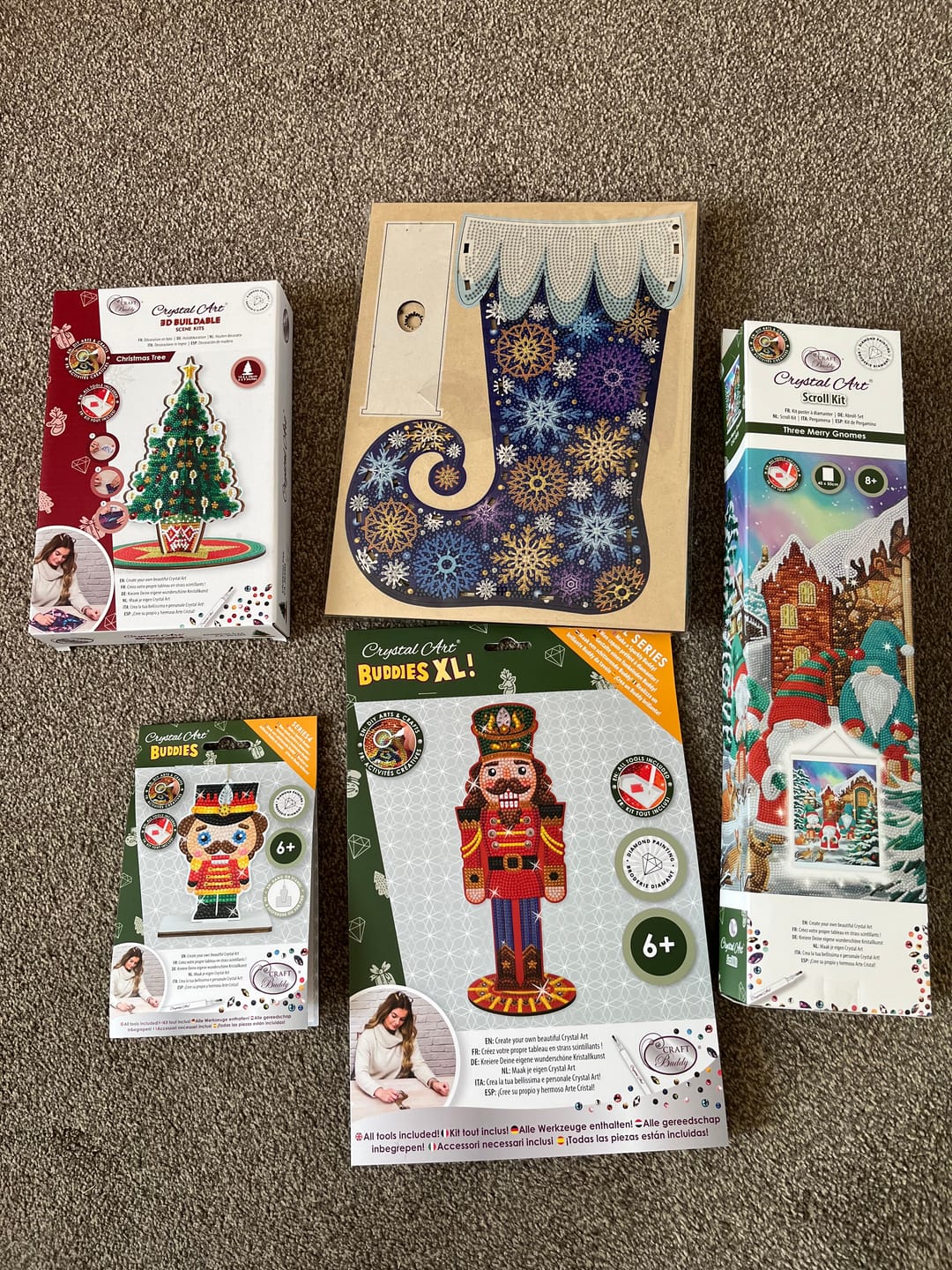 Customer photo review of Christmas Crystal Art Mystery Box