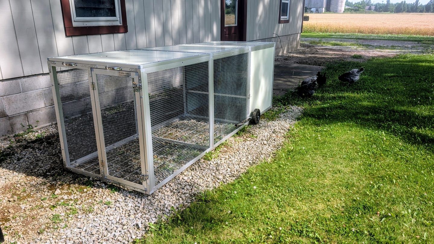 Customer photo review of Galvanized Mesh Floor for Chicken Coop