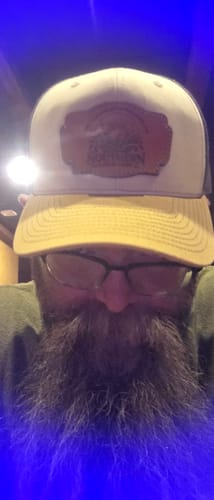 Customer photo review of Richardson 112 Custom Leather Patch Hats
