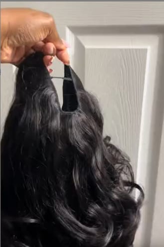Customer photo review of Wavymy Pre-Styled Butterfly Cut Layer Yaki Straight Natural Wave Wig Beginner Friendly Wig Human Hair Wig 250% Density