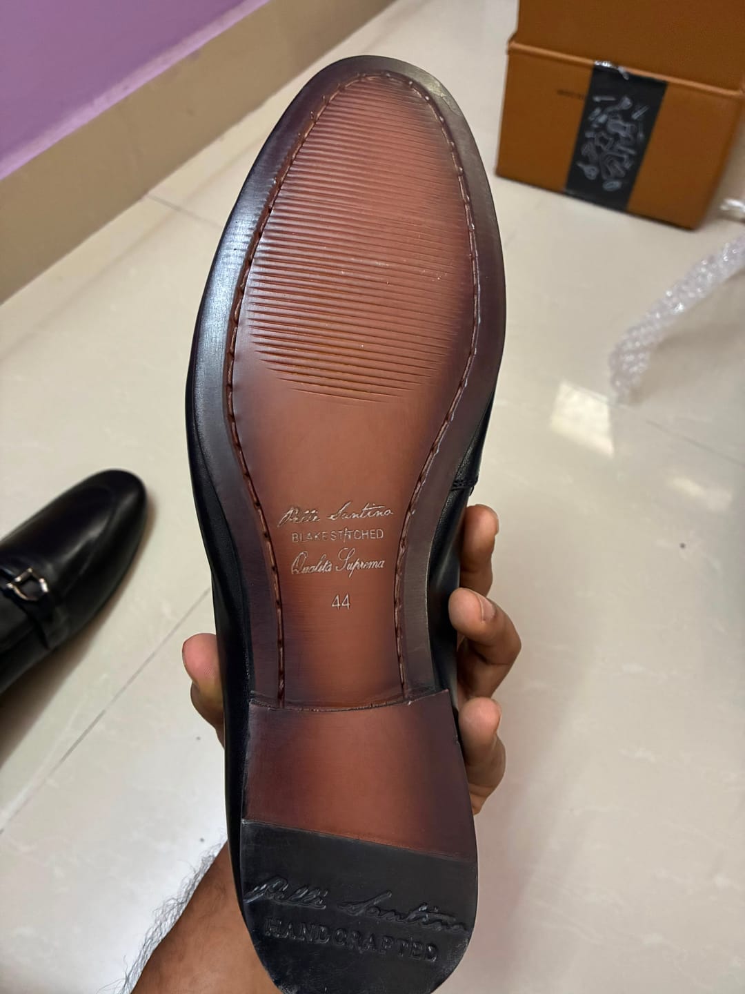 Customer photo review of Leather Bit Loafers - Black - Ultra Flex