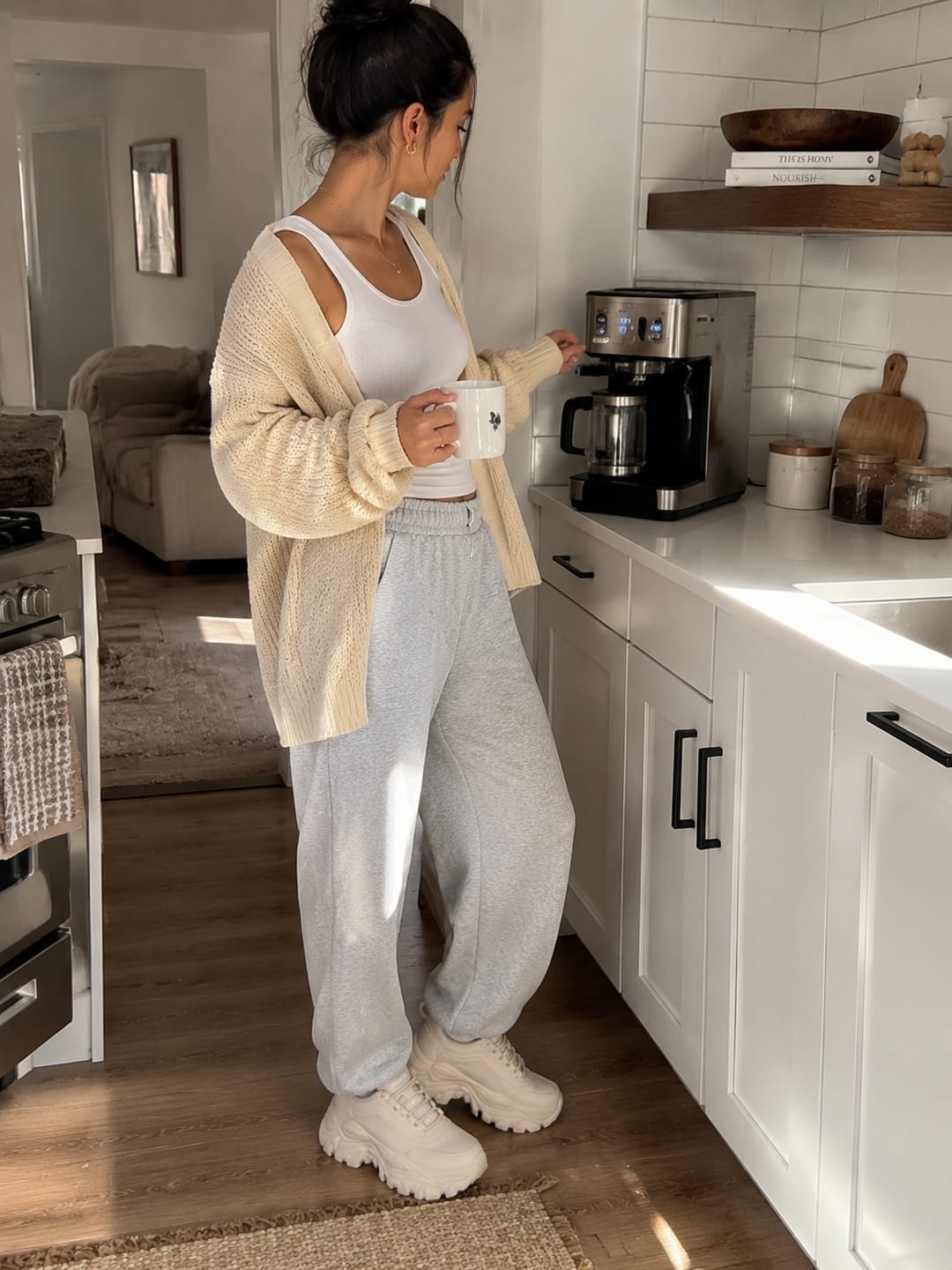 Customer photo review of Lucky Step Chunky Platform Sneakers